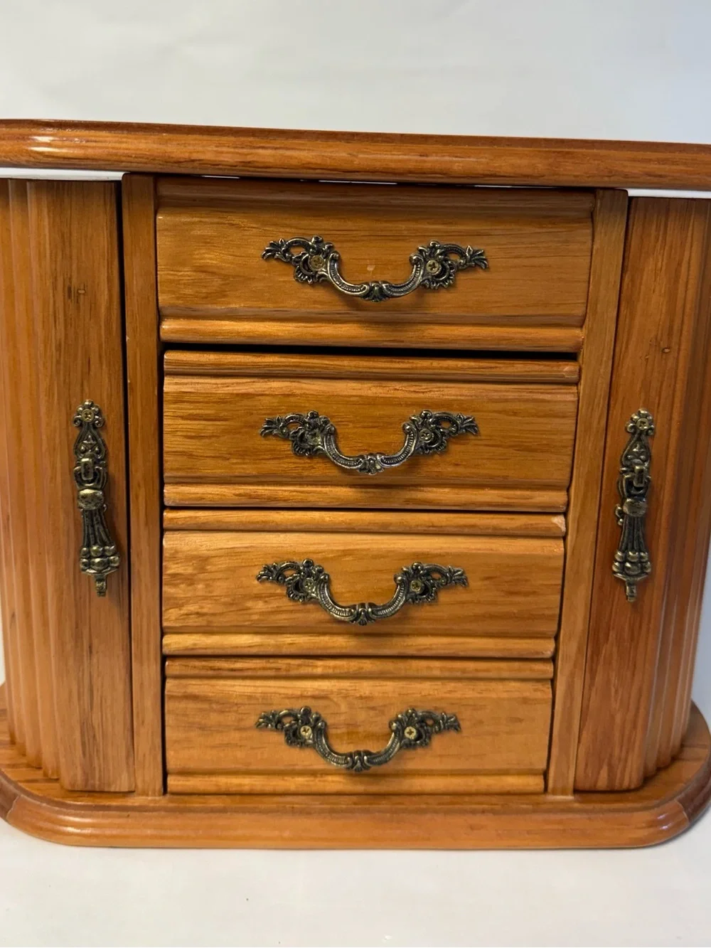 MELE & CO Wood Finish Jewelry Organizer Chest